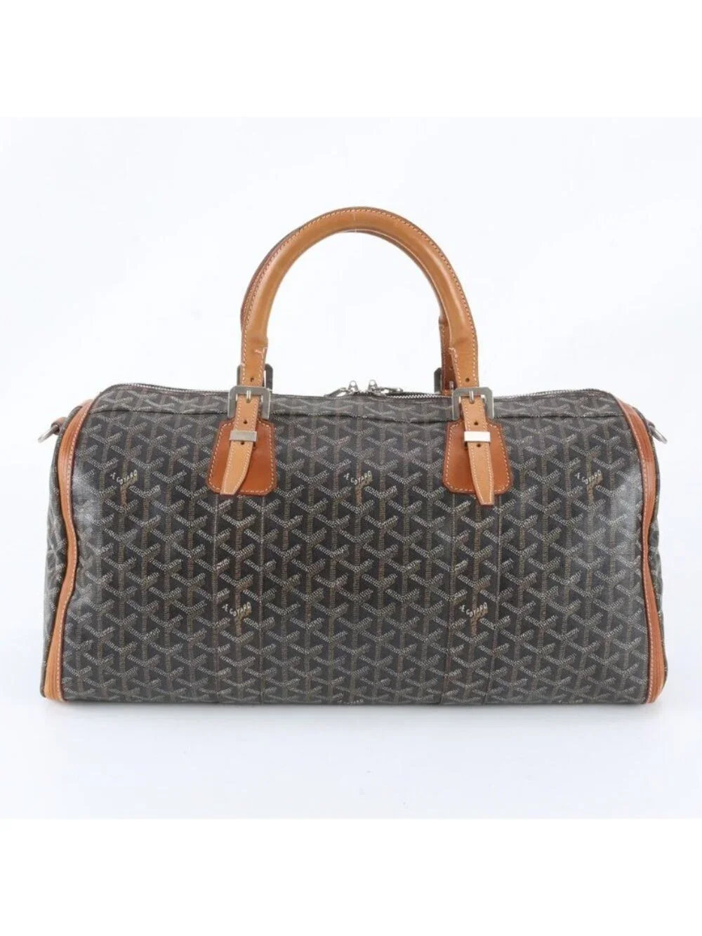 Goyard Croisjour 45 Leather Boston Bag Tote Carrie